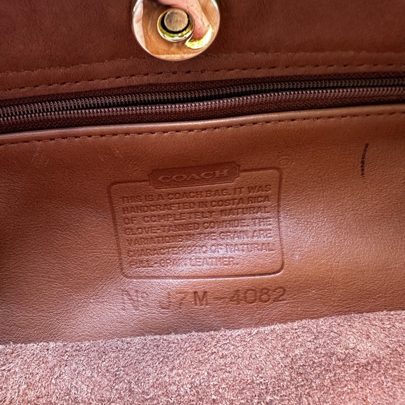 Brown Leather Tote Bag Coach - Picture 7 of 8